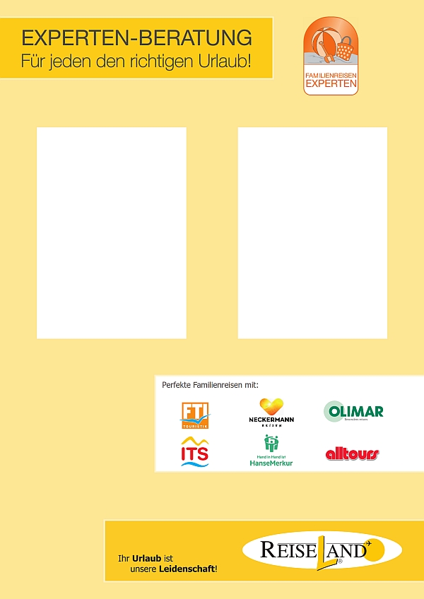 A1 Plakat "FamilienreisenExperten" - gefalzt