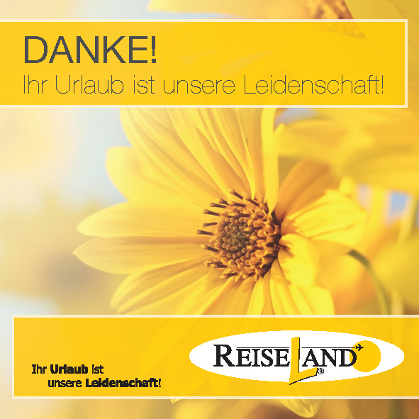 Danke - Aufkleber Motiv Blume gelb