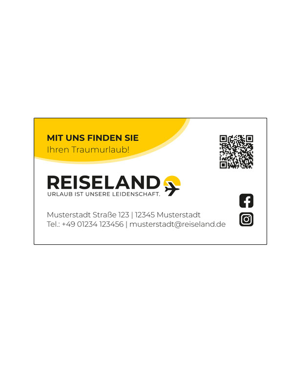 Katalogaufkleber Reiseland