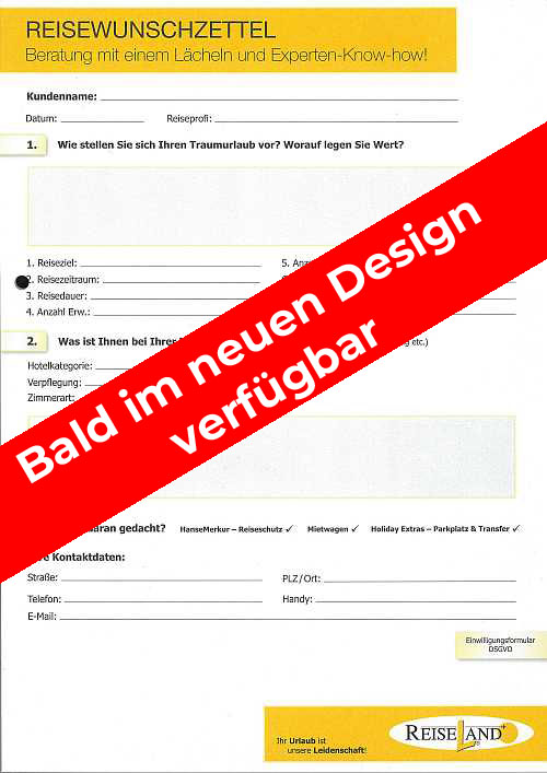 Kundenwunschzettel