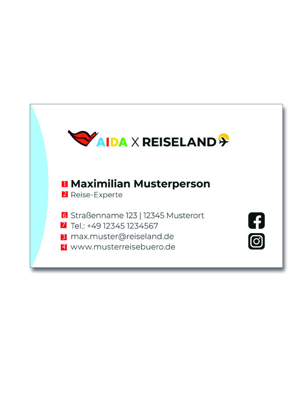 Visitenkarten AIDA
